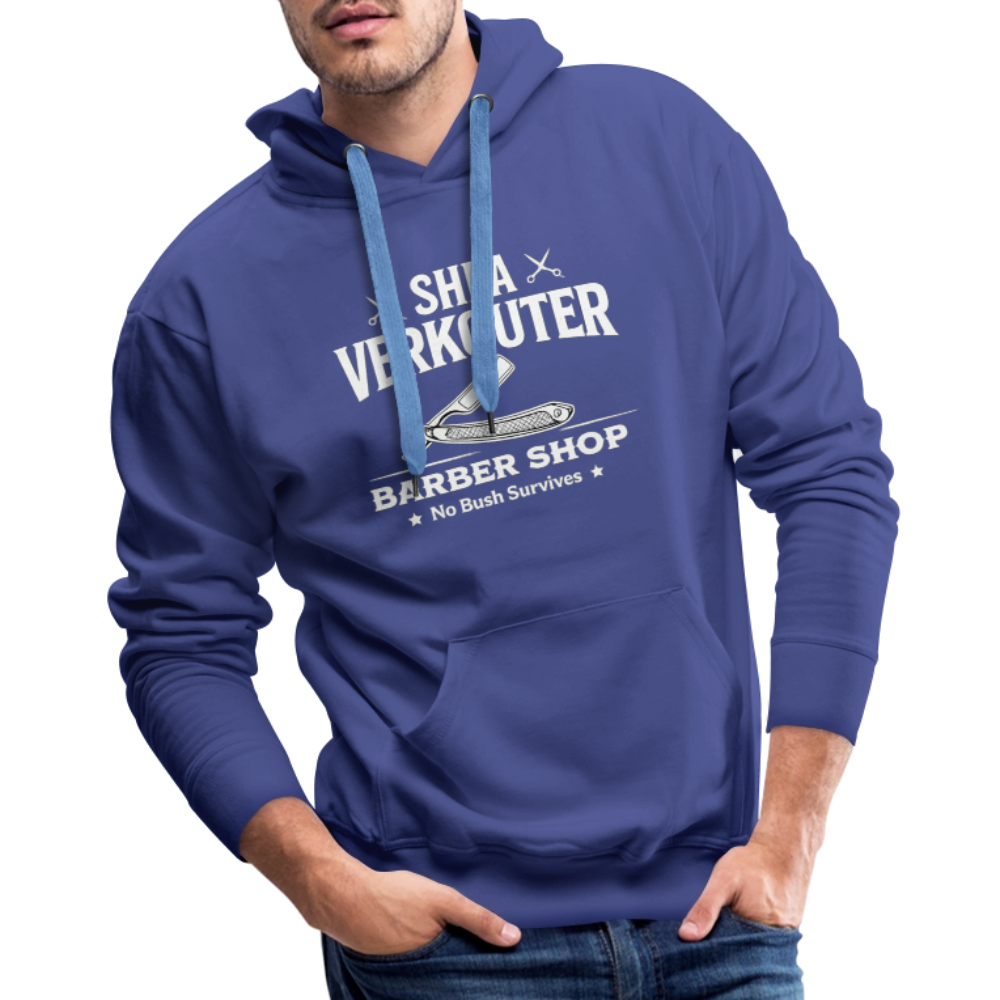 Shea Verkouter Barber Shop Funny Adult Humor Premium Hoodie Color: Black