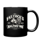 Fat Cock’s Halfway Inn Black Coffee Mug