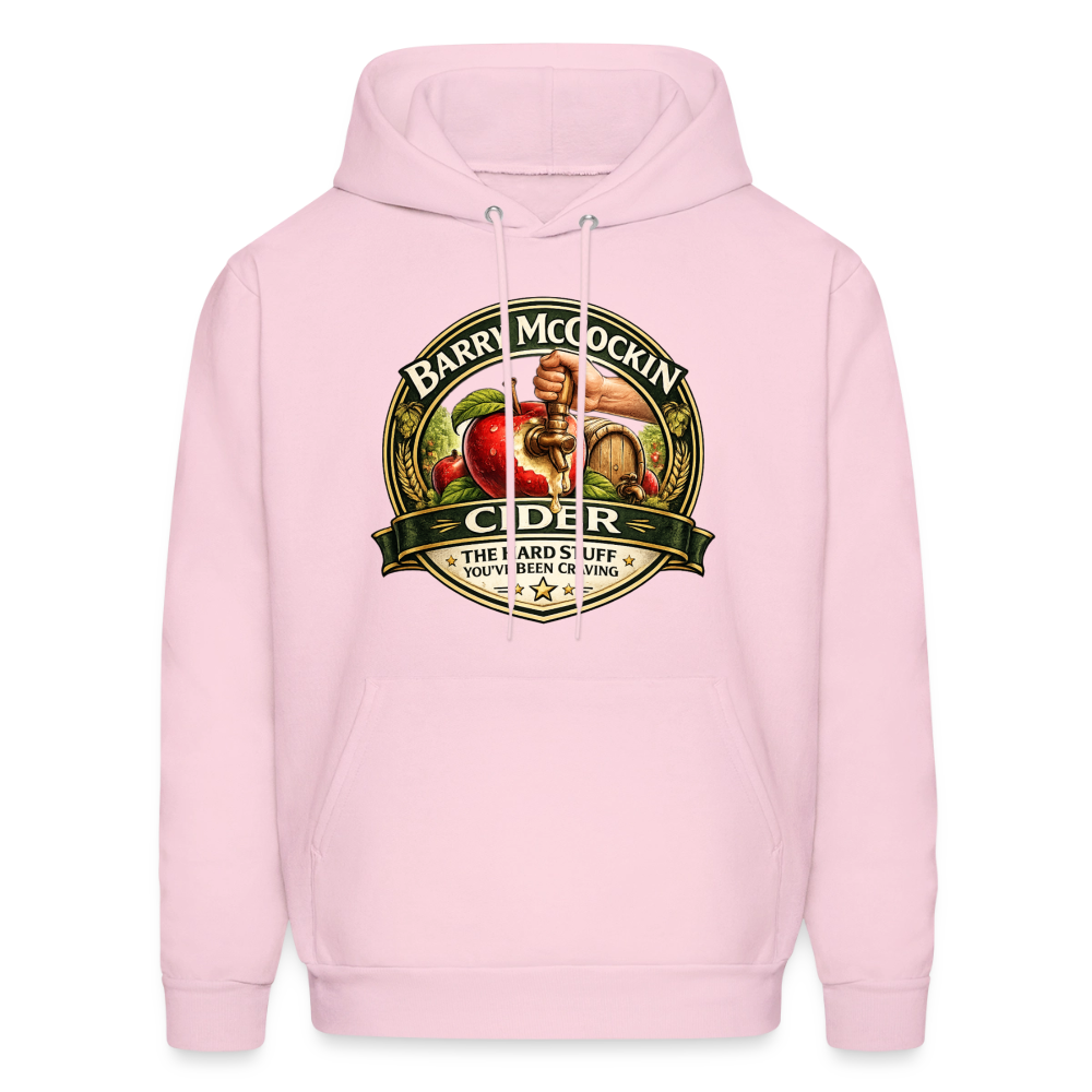 Barry McCockin Cider Funny Graphic Hoodie Color: Pale Pink