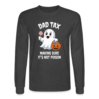 Dad Tax (Halloween) Long Sleeve T-Shirt - heather black