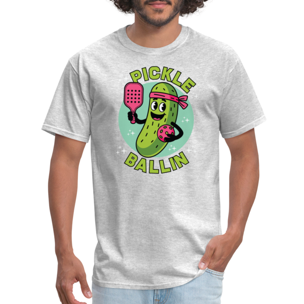 Pickle Ballin T-Shirt - heather gray