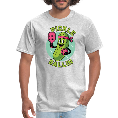 Pickle Ballin T-Shirt - heather gray