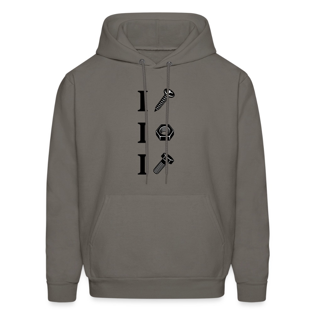 I Screw I Nut I Bolt – Funny Adult Humor Hoodie Color: asphalt gray