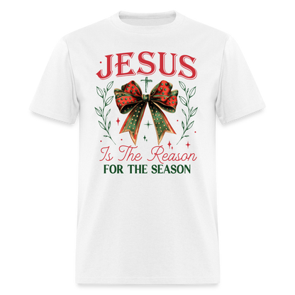 Jesus Is The Reason For The Season T-Shirt - white