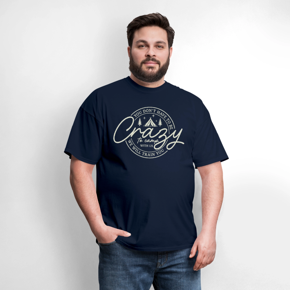 Crazy Camping T-Shirt - navy