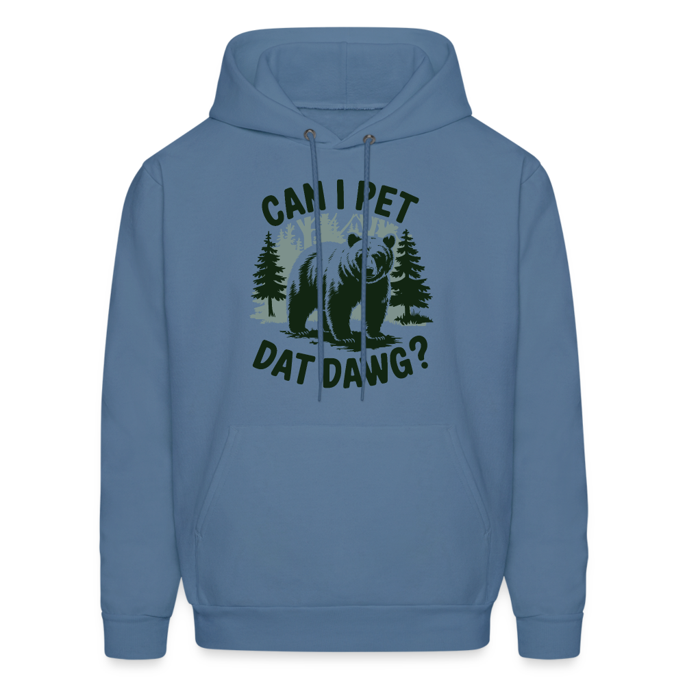 Can I Pet That Dawg Hoodie - denim blue