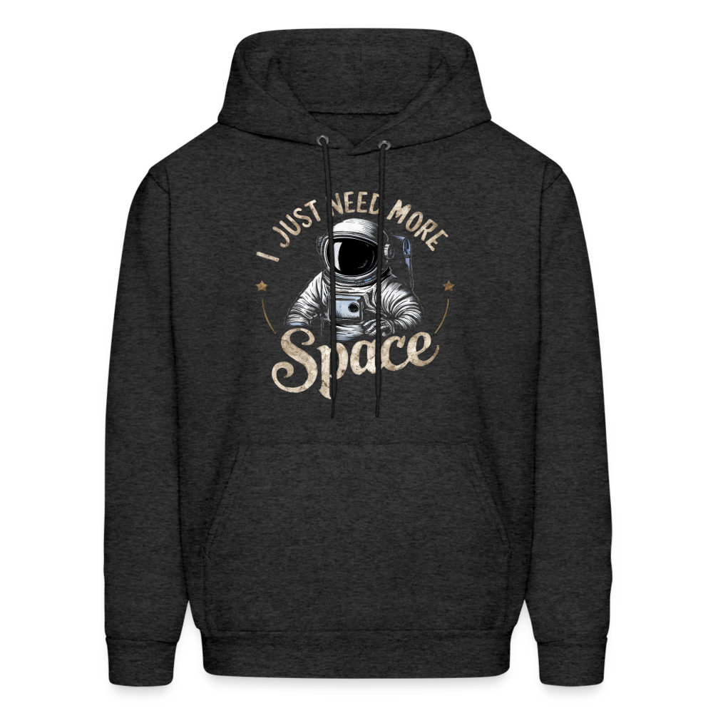 I Just Need More Space (Sarcastic Astronaut) Hoodie - charcoal grey