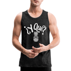 Y Que Piña (Latin Attitude) Men’s Premium Tank Top - charcoal grey