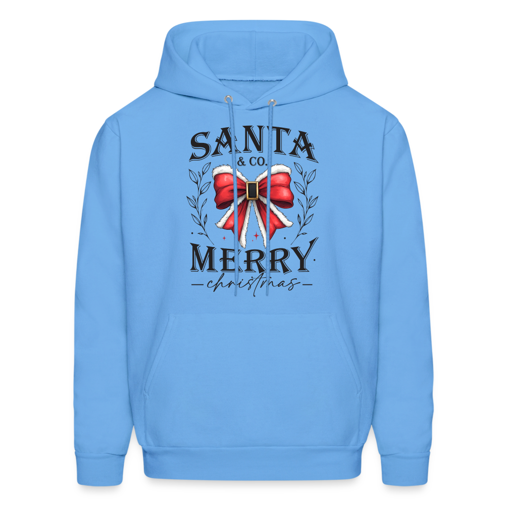 Merry Christmas Santa & Co Hoodie - carolina blue