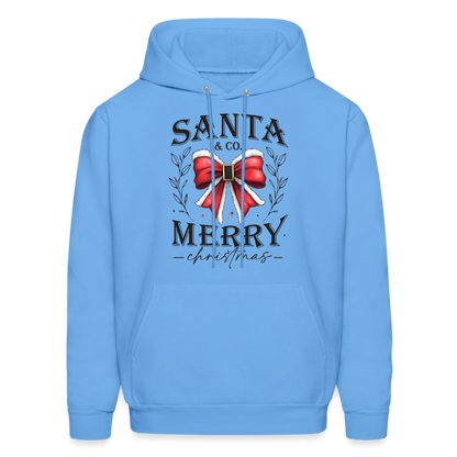 Merry Christmas Santa & Co Hoodie - carolina blue