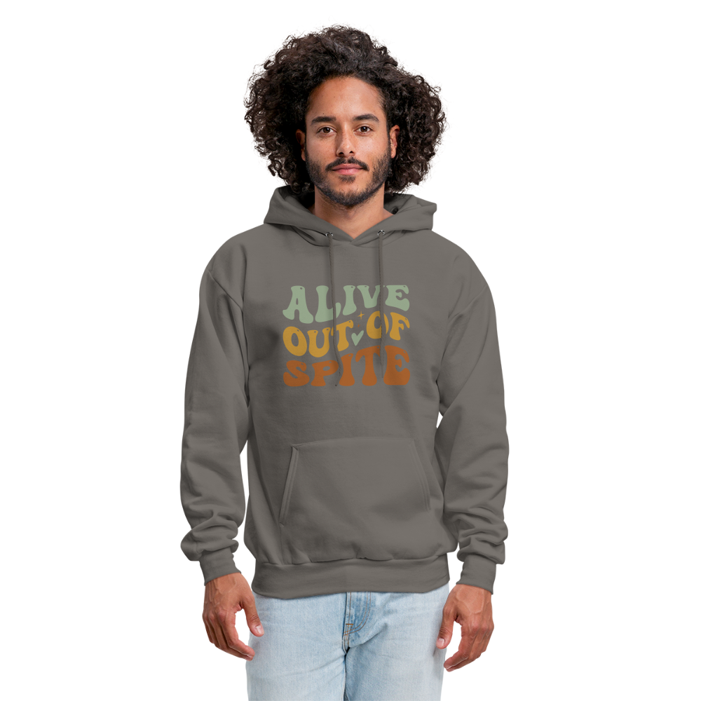 Alive Out Of Spite Hoodie - asphalt gray