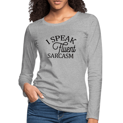 Women's Premium Long Sleeve T-Shirt - heather gray