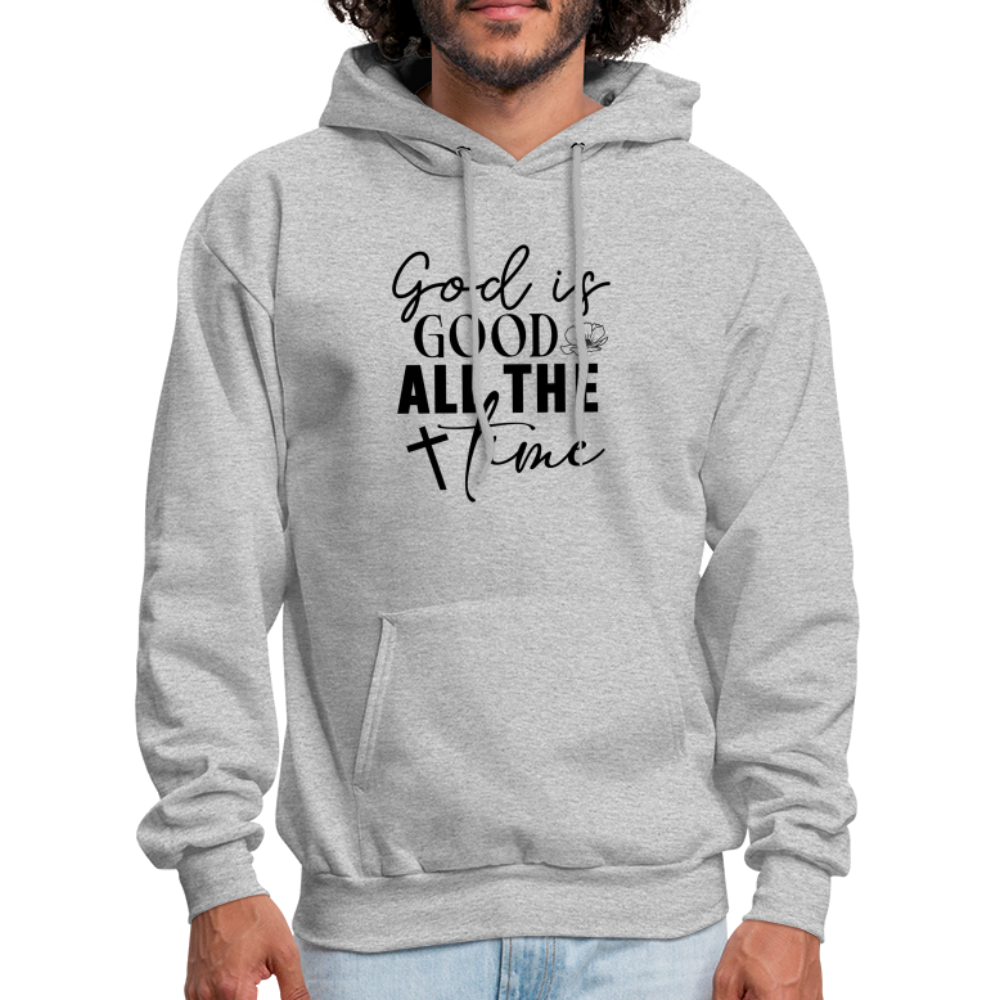 God is Good All The Time Hoodie - heather gray