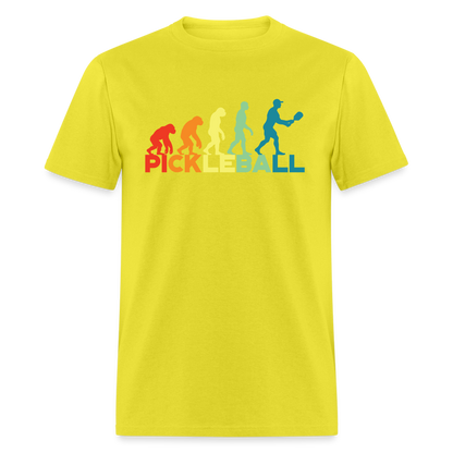 Pickleball Evolution T-Shirt - yellow