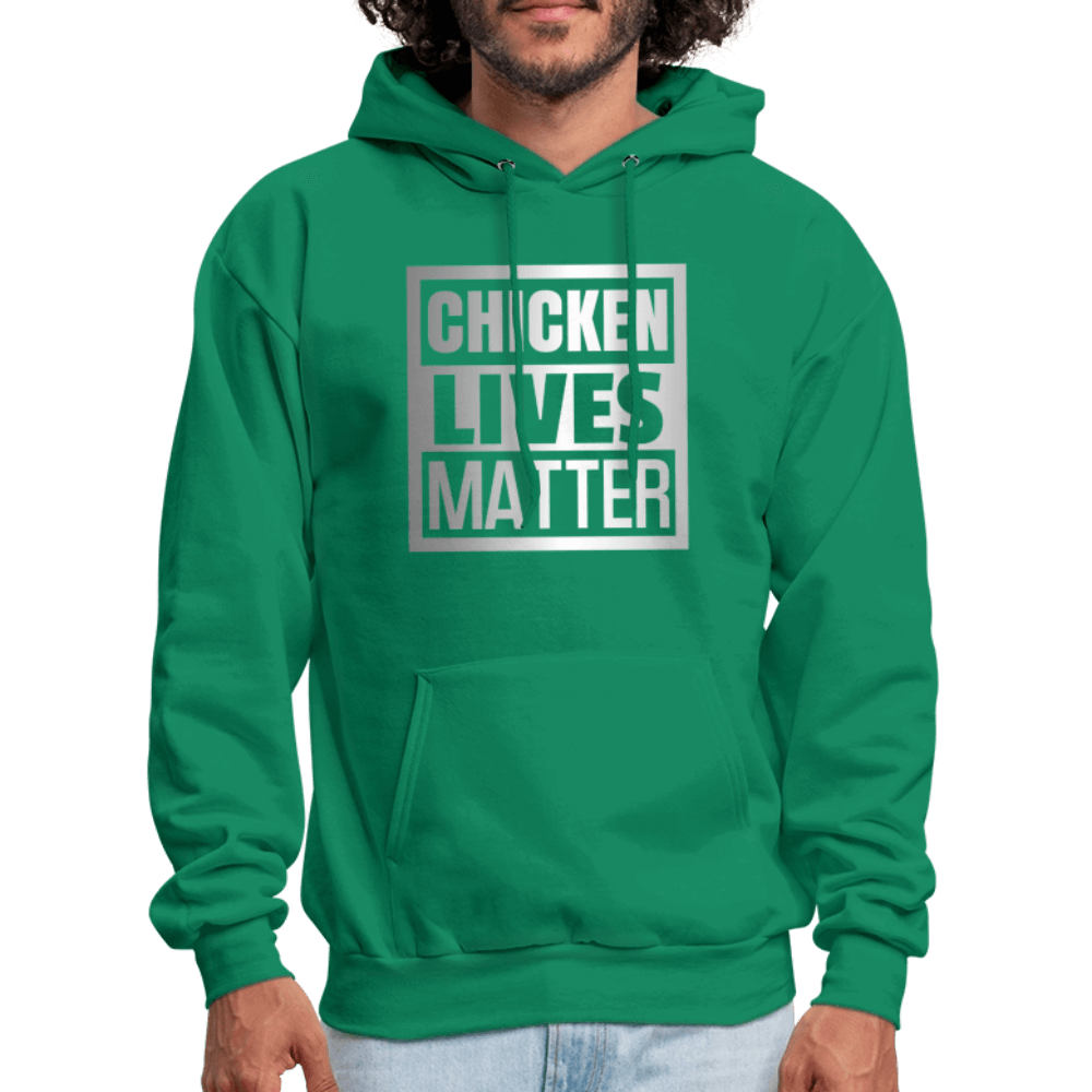 Chicken Lives Matter Hoodie - kelly green