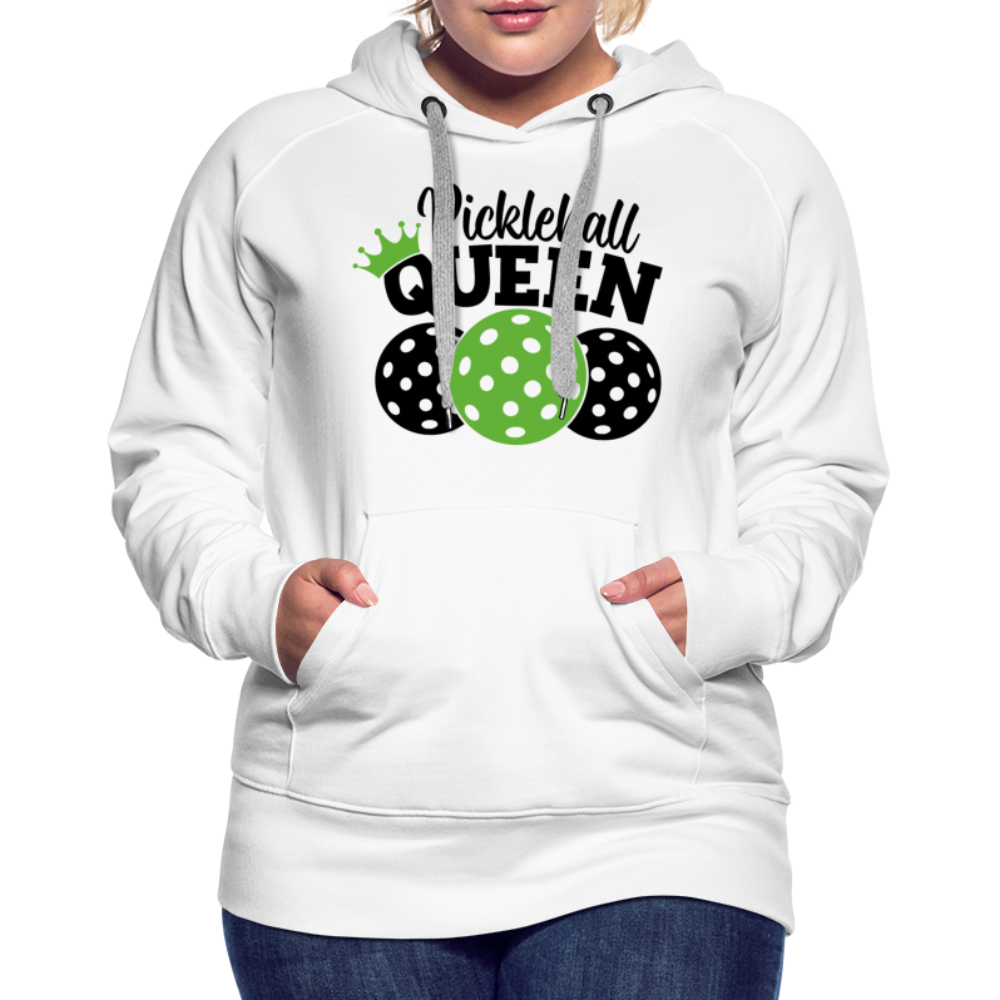 Pickleball Queen Women's Premium Hoodie - white