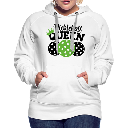 Pickleball Queen Women's Premium Hoodie - white