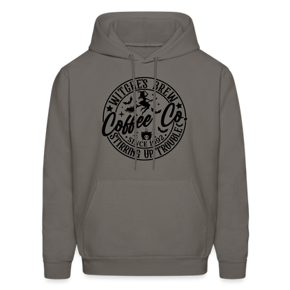 Witches Brew Coffee Co (Halloween) Hoodie - asphalt gray