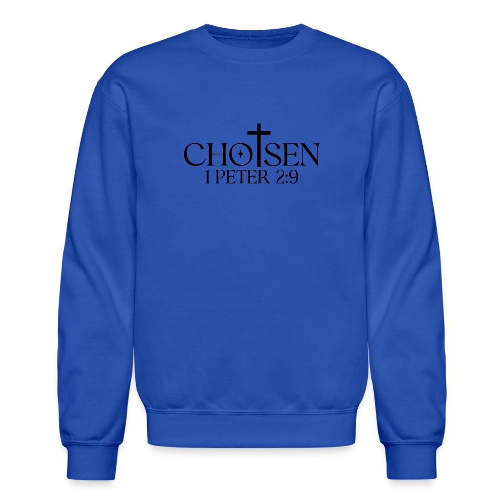 Chosen 1 Peter 2:9 Sweatshirt - royal blue