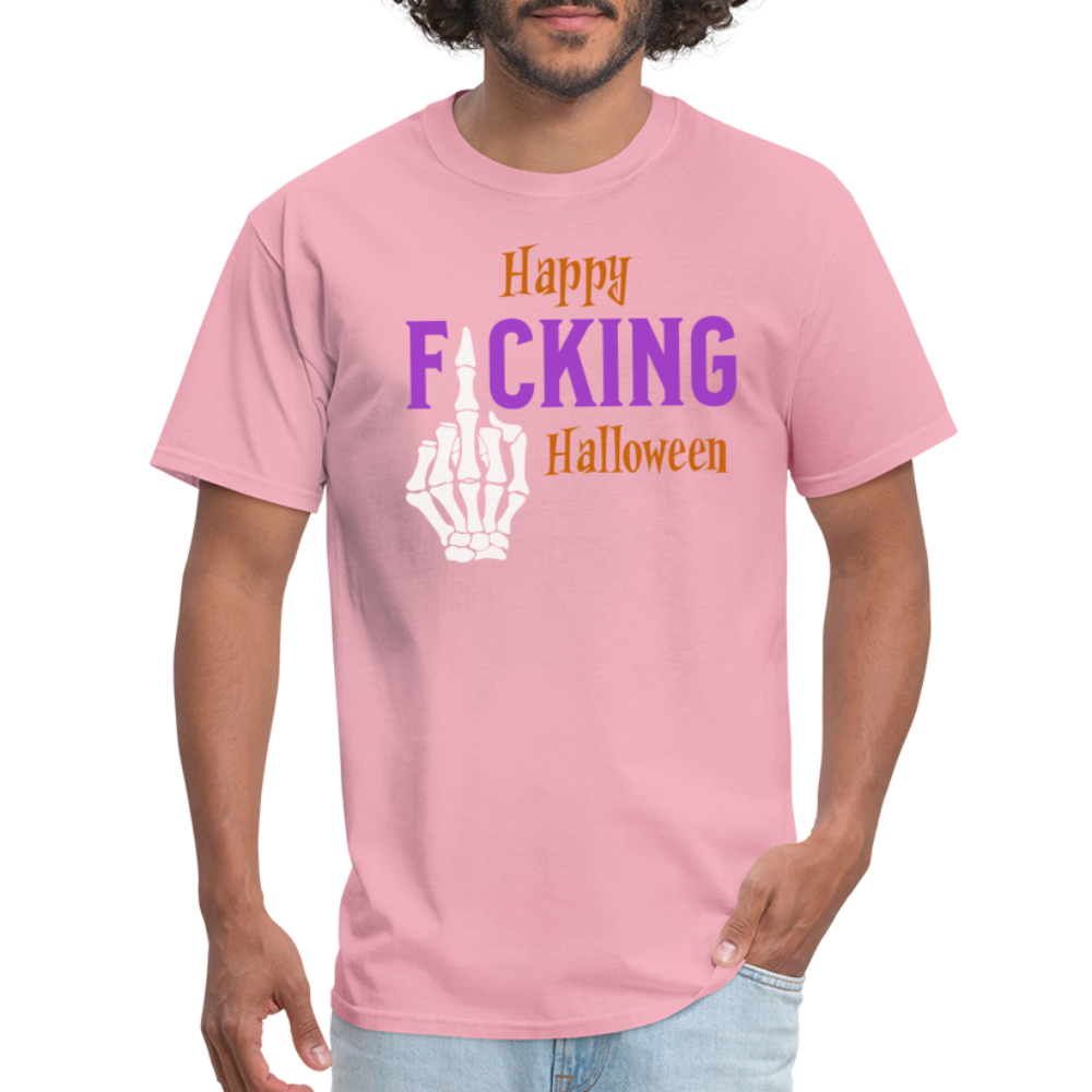 Happy Fcking Halloween T-Shirt - pink