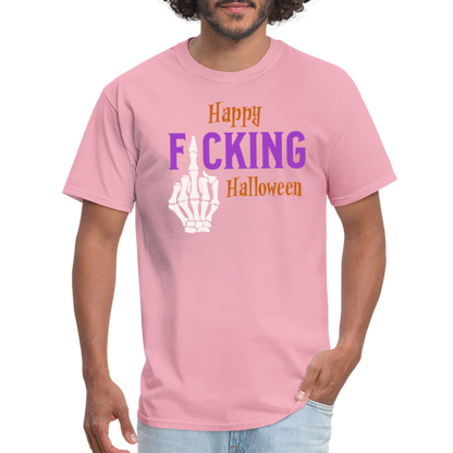 Happy Fcking Halloween T-Shirt - pink