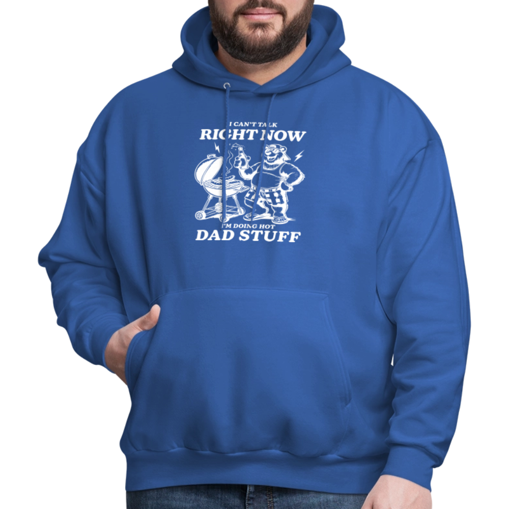Doing Hot Dad Stuff BBQ Hoodie for Grilling Dads - royal blue