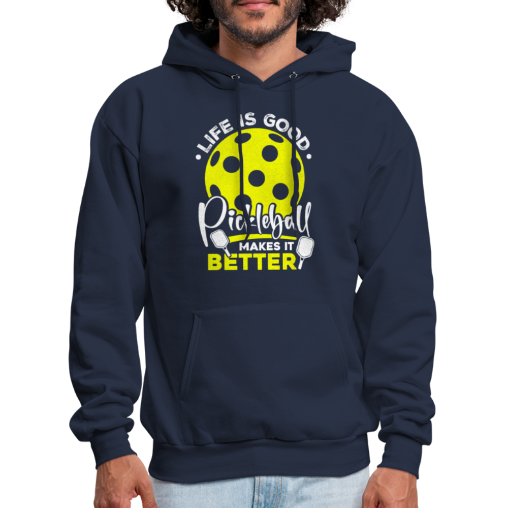 Life Is Good Pickleball Makes It Better Hoodie - navy