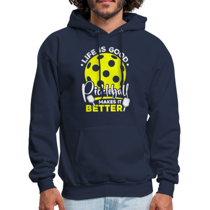 Life Is Good Pickleball Makes It Better Hoodie - navy