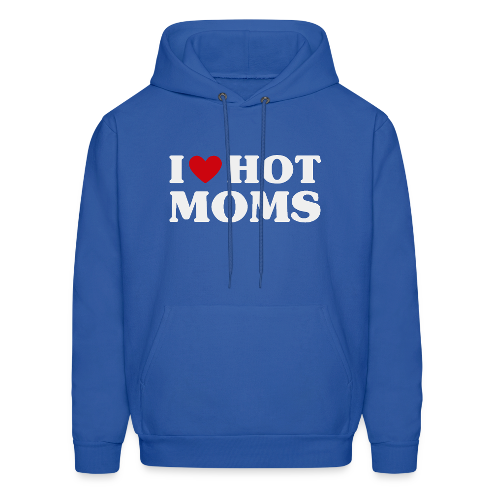 I Heart Hot Moms (Funny I Love Hot Moms) Hoodie - royal blue