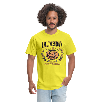 Halloweentown T-Shirt (Where Normal is Overrated) - yellow