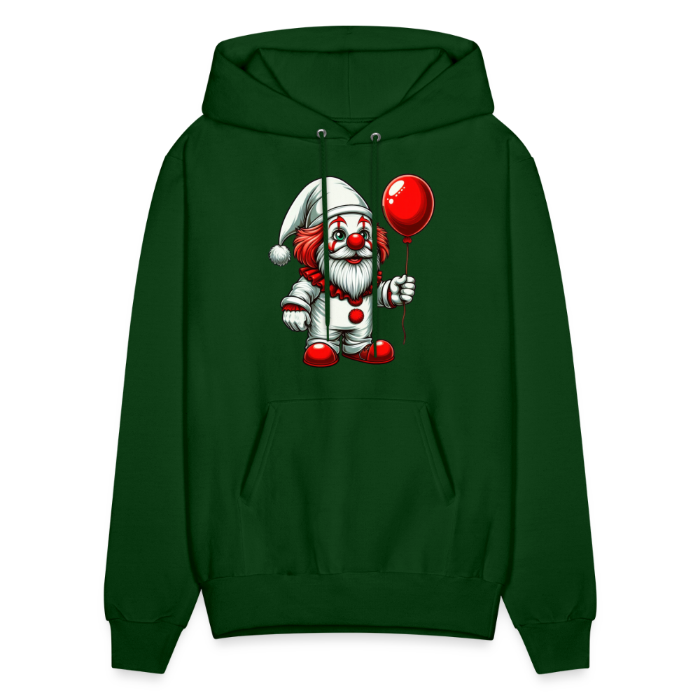 Gnome Clown Hoodie - forest green