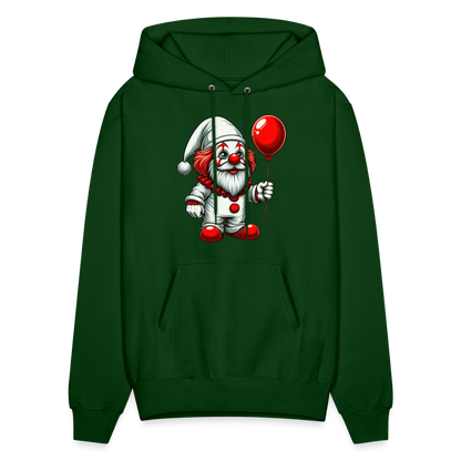 Gnome Clown Hoodie - forest green