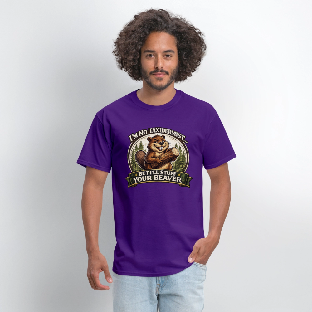 I’m No Taxidermist Funny Beaver T-Shirt Color: Black