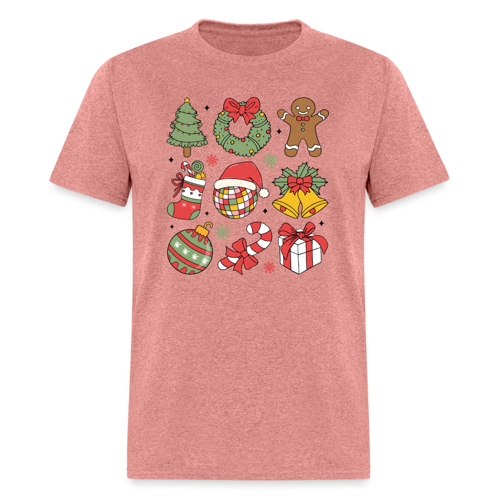 Christmas Holiday Season T-Shirt - heather mauve