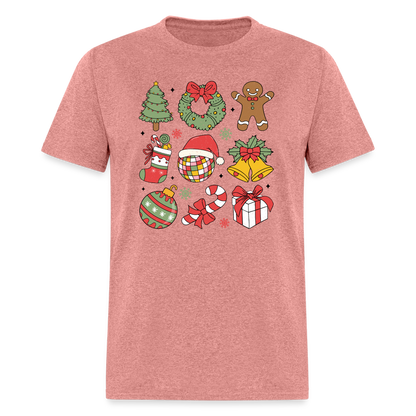 Christmas Holiday Season T-Shirt - heather mauve