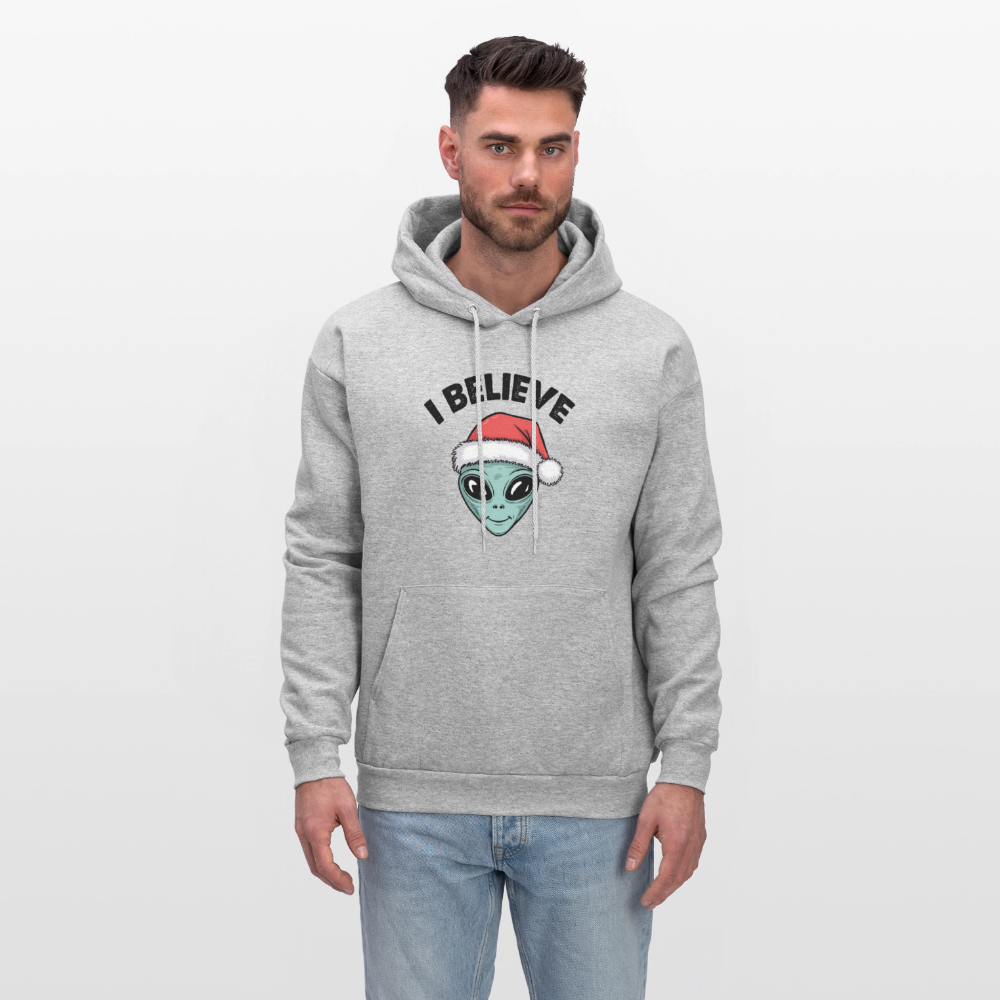 I Believe in Santa Hoodie - heather gray