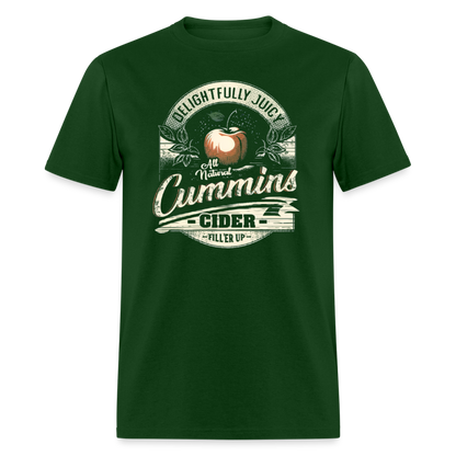 Vintage Cummins Cider (Funny Adult Humor) T-Shirt - forest green