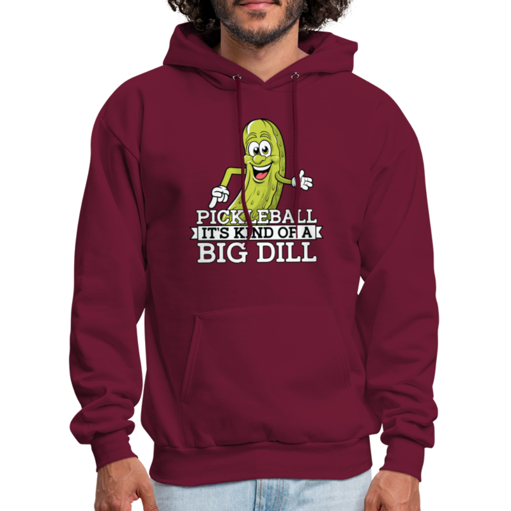 Pickleball It's Kind Of A Big Dill Hoodie - burgundy