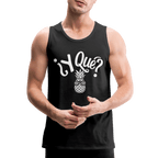 Y Que Piña (Latin Attitude) Men’s Premium Tank Top - black