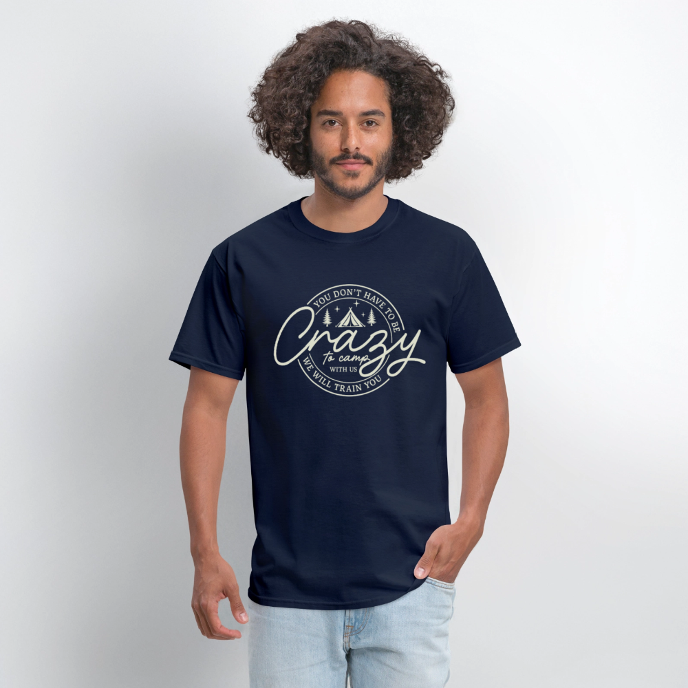 Crazy Camping T-Shirt - navy