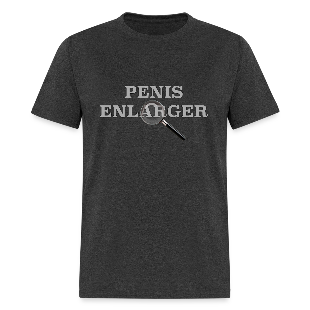 Penis Enlarger T-Shirt (Funny Adult Humor) - heather black