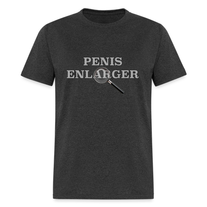 Penis Enlarger T-Shirt (Funny Adult Humor) - heather black