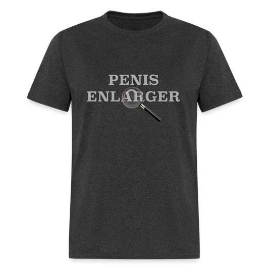 Penis Enlarger T-Shirt (Funny Adult Humor) - heather black