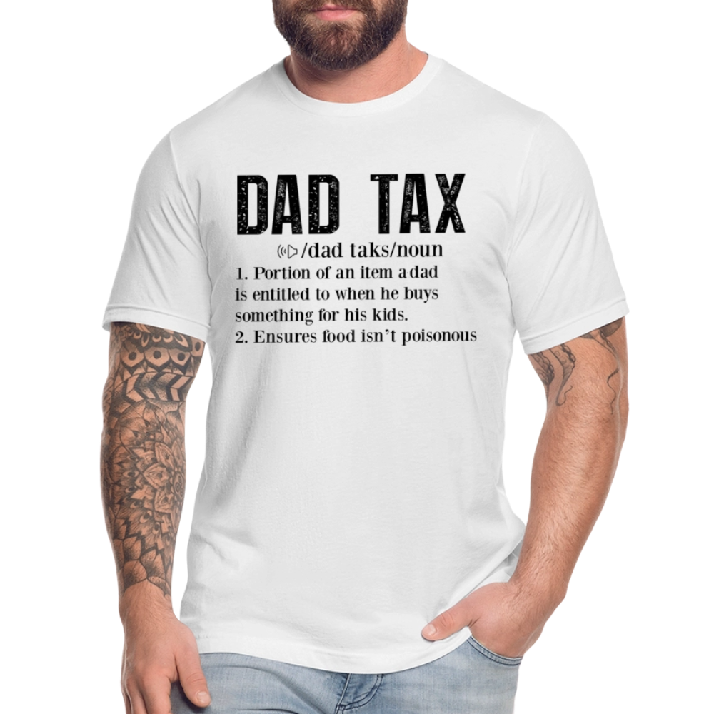 Dad Tax (Definition) T-Shirt Bella + Canvas - white