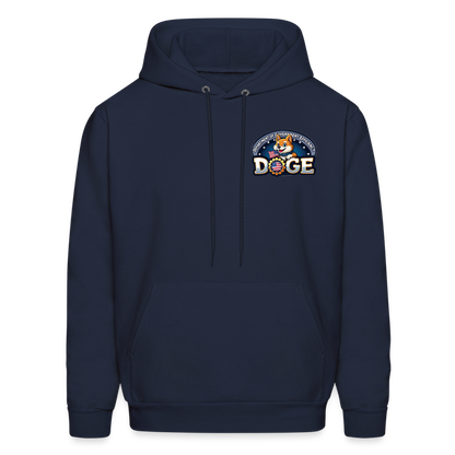 DOGE Hoodie (front/back print) - navy