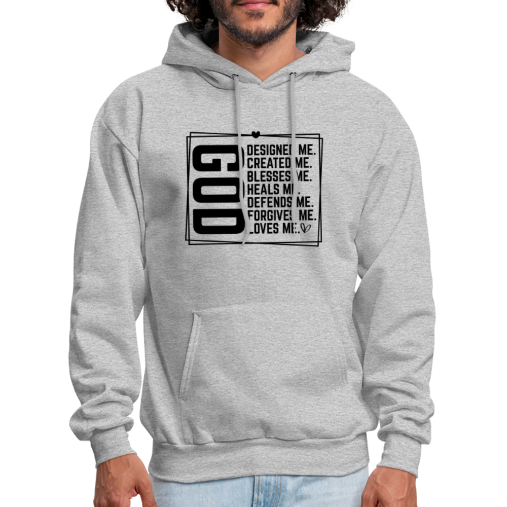 GOD Designed Me Hoodie - heather gray