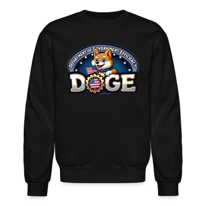 DOGE Logo (Dept of Government Efficiency) Sweatshirt - black