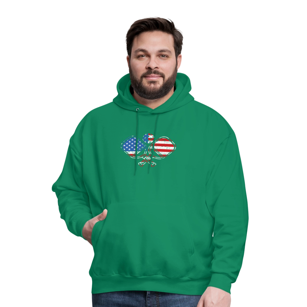 American Flag Pickleball Paddle Hoodie - kelly green