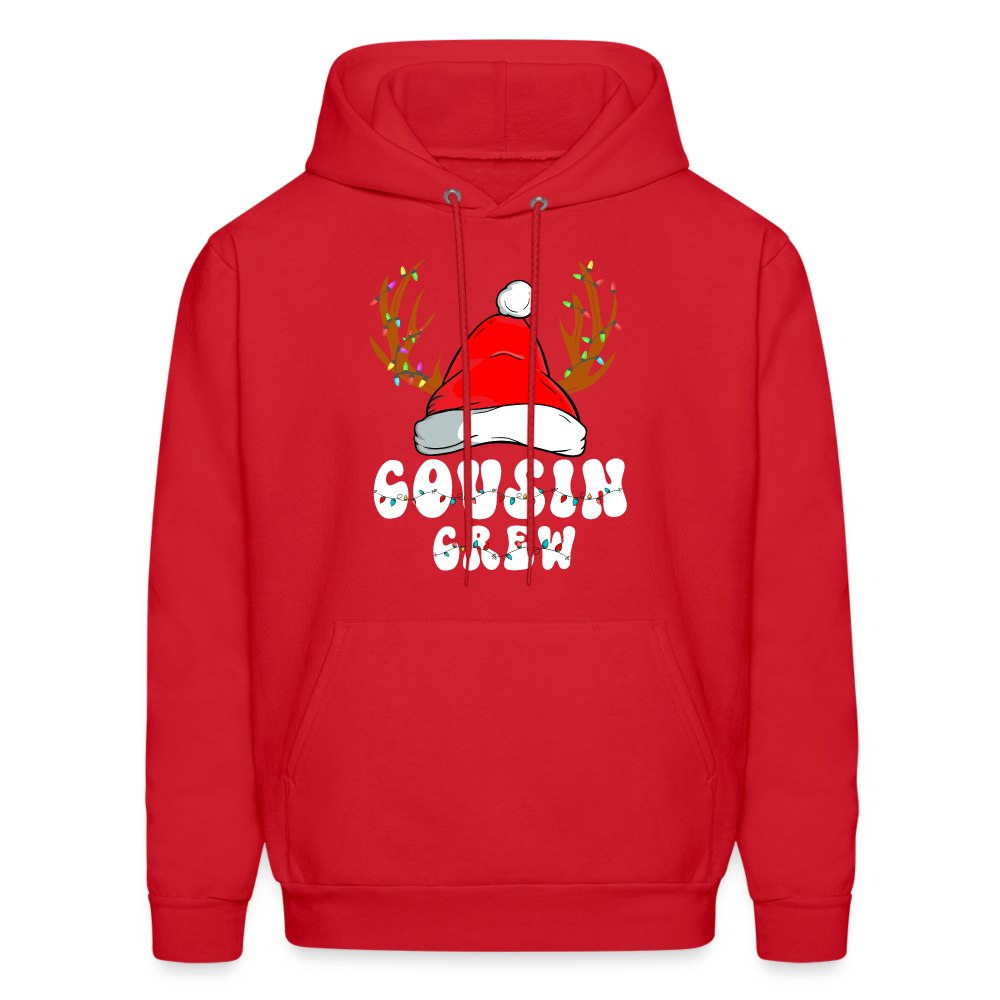 Cousin Crew Christmas Hoodie - red