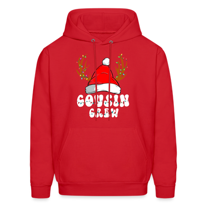 Cousin Crew Christmas Hoodie - red